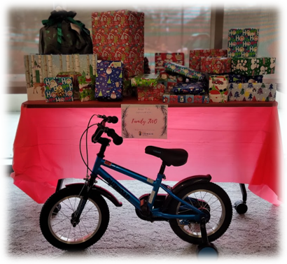 gifts wrapped for angel tree recipients